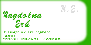 magdolna erk business card